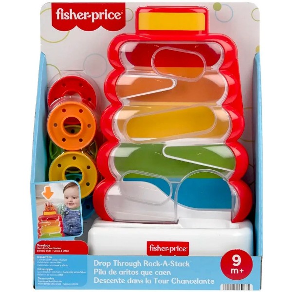 Фото - Пирамидка Fisher-Price Радужный лабиринт (JLB81)